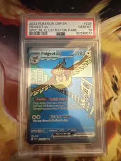 Pidgeot EX 225/197 Holo PSA 10 Special Illustration Sv03: Obsidian Flames - Image 1