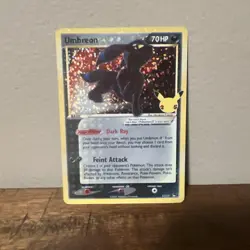 Umbreon Star 17/17 Celebrations: Classic Collection Holo Rare Pokemon TCG NM - Image 2