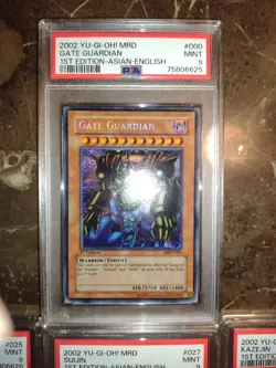 Yugioh Gate Guardian SET. MRD-000 1st Edition Sanga Suijin Kazejin MINT AE - Image 2