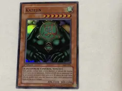 Kazejin PMT-S026 SPANISH 1st Edition Metal Raiders Super Rare MRD-026 Yugioh MP - Image 2