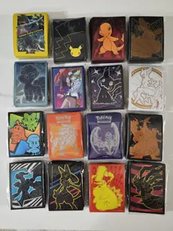 Pokemon TCG Various Sets ETB Deck Sleeves Sealed (Lot Of 16) - Image 1