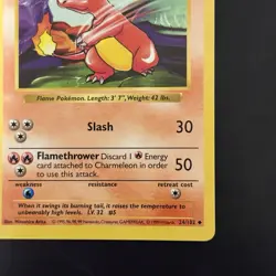 Pokemon Vintage Base Set Shadowless Charmeleon 24/102 NM Wotc 1999 - Image 4