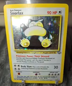 1999 Pokemon TCG Snorlax 11/64 Jungle Holo Rare LP-MP cond - Image 1