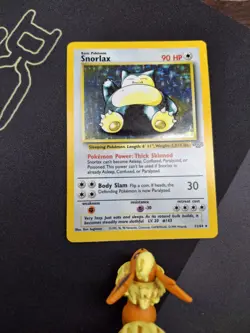 Pokemon TCG Snorlax Jungle Holo Unlimited Rare Card 11/64 LP Condition - Image 1