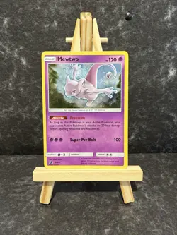 Pokemon TCG - Mewtwo SM77 Sun & Moon Rare Holo Black Star Promo Pokemon TCG - Image 1
