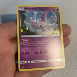 Mewtwo Holo Black Star Promo SM77 - Sun and Moon Pokemon TCG Foil - Image 2