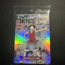 🔥🏀One Piece Monkey.D.Luffy US College Basketball Promo Card *SEALED*🔥🏀 - Image 1