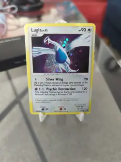 Lugia LV. 43 Pokemon Holo Rare Card 14/132 Secret Wonders Series HP-DMG - Image 1