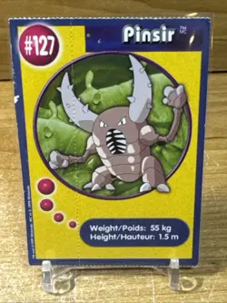 Pinsir #127Mewtwo Strikes Back Burger King PokeTrivia Vintage Pokemon Card HP - Image 1