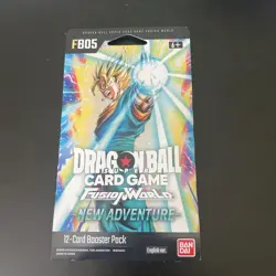 Dragon Ball Super Fusion World New Adventure 12 Card Booster Pack FB05, Sealed - Image 1