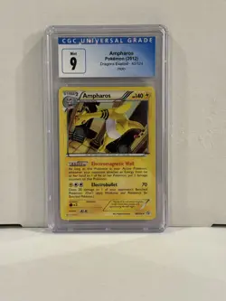 CGC 9 Ampharos Holo Rare Dragons Exalted B&W 2012 Pokemon Card #40 - Image 1