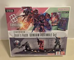 Gundam Card Game: Gundam Assemble - Zeon's Rush Starter Set ST03A English NIB - Image 1