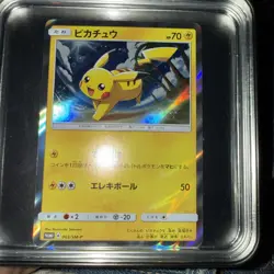 Japanese promotional Pokemon card, specifically the Pikachu 003/SM-P Holo Rare - Image 1