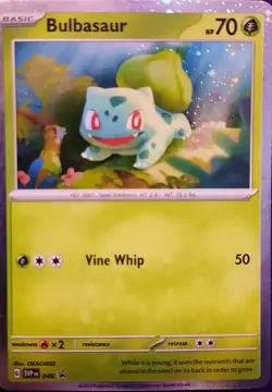 Pokemon TCG Bulbasaur Scarlet & Violet 151 Holo Promo Card - Image 1