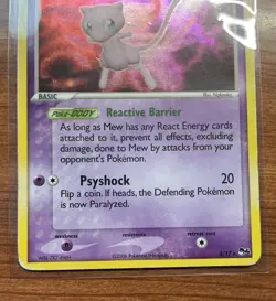 Mew Rare Holo POP Series 4 004/017 Pokemon TCG 2006 Psychic Card - Image 3