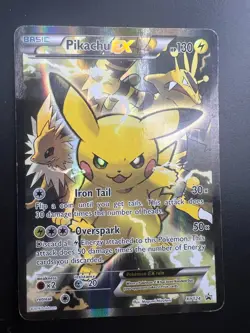 Pikachu EX - XY124 - Pokemon XY Promo Ultra Rare Card MP - Image 1