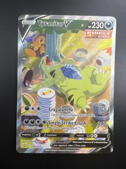 Tyranitar V - 155/163 - Pokemon Battle Styles Sword Shield Alternate Art Card NM - Image 1