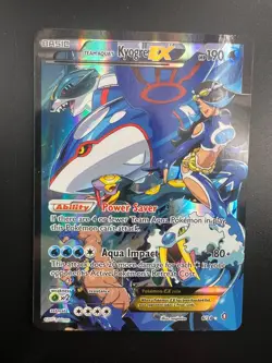 Team Aqua's Kyogre EX - 6/34 - Pokemon Double Crisis Full Art Card Pokemon LP - Image 1