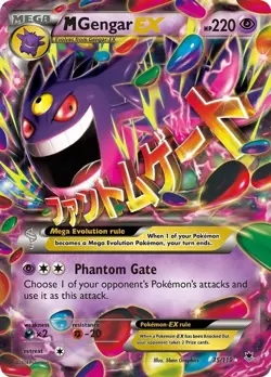 Mega Gengar EX - 35/119 - Pokemon Phantom Forces XY Ultra Rare Card NM - Image 1