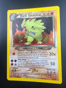 Dark Tyranitar - 11/105 - Pokemon Neo Destiny Unlimited Holo Rare Card NM - Image 1