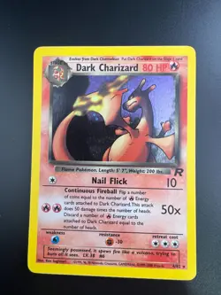Dark Charizard - 4/82 - Pokemon Team Rocket Unlimited Holo Rare Card WOTC NM - Image 1