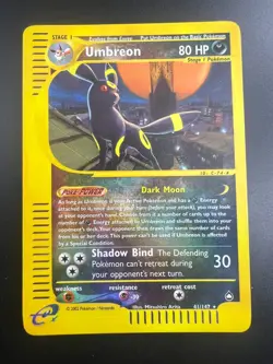 Umbreon - 41/147 - Pokemon Aquapolis Reverse Holo Rare Card LP - Image 1