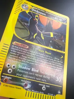Umbreon - 41/147 - Pokemon Aquapolis Reverse Holo Rare Card LP - Image 2
