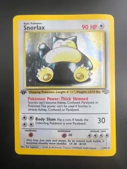Snorlax - 11/64 - Pokemon Jungle 1st Edition Holo Rare Card WOTC HP - Image 1
