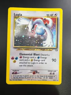Lugia - 9/111 - Pokemon Neo Genesis Unlimited Holo Rare Card WOTC LP - Image 1