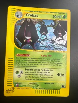 Crobat - H5/H32 - Pokemon Skyridge Holo Rare Card LP - Image 1