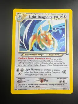 Light Dragonite - 14/105 - Pokemon Neo Destiny Unlimited Holo Rare Card WOTC NM - Image 1