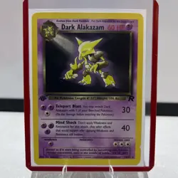 Pokemon TCG Dark Alakazam Card 18/82 1st Edition Non Holo Rare - Near Mint! - Image 1