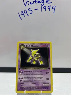Pokemon TCG Dark Alakazam Card 18/82 1st Edition Non Holo Rare - Near Mint! - Image 2
