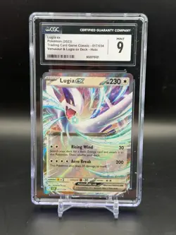 CGC 9 MINT Lugia ex Trading Card Game Classic Pokemon Holo 017/034 - Image 1