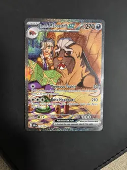 Pokemon TCG Arven's Mabosstiff EX #235/182 Sv10: Destined Rivals Illustration NM - Image 1
