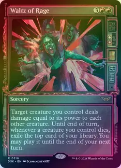 Waltz of Rage - Paranormal Showcase (Foil) (DSK) Duskmourn: House of Horror - Image 1