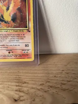 Pokemon Moltres 12/62 Holo, Fossil Set 1999 - Image 5