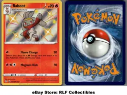 2021 Pokemon, Shining Fates Shiny Vault, #SV016/SV122 Raboot, Holo Rare - Image 1
