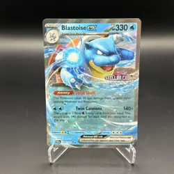 Blastoise EX Stellar Crown Stamped Pokemon TCG SCR 030/142 Englisch Near Mint - Image 1