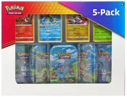 Pokemon TCG Sinnoh Stars 5-Pack Riolu Mini Tin Set Sealed - Image 1