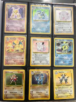 Pokemon Base Set Complete Set 102/102 Unlimited RARE LP to NM Condition - Image 1