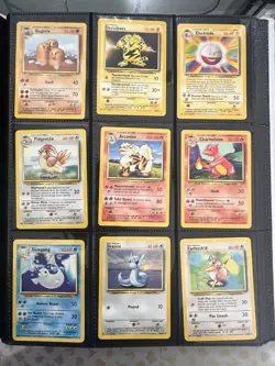 Pokemon Base Set Complete Set 102/102 Unlimited RARE LP to NM Condition - Image 3