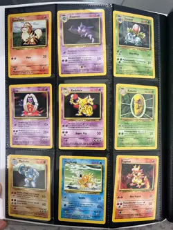 Pokemon Base Set Complete Set 102/102 Unlimited RARE LP to NM Condition - Image 4