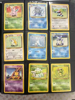 Pokemon Base Set Complete Set 102/102 Unlimited RARE LP to NM Condition - Image 5
