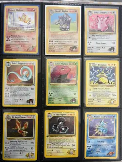Pokemon Gym Heroes Complete Set 132/132 Unlimited + 1st Edition LP to NM - Image 1