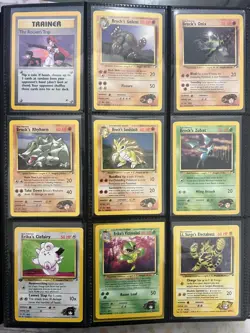Pokemon Gym Heroes Complete Set 132/132 Unlimited + 1st Edition LP to NM - Image 3
