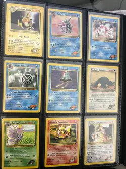 Pokemon Gym Heroes Complete Set 132/132 Unlimited + 1st Edition LP to NM - Image 4