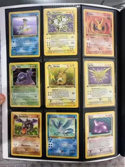 Pokemon FOSSIL Complete Set 62/62 1st Edition RARE LP Condition - Image 2