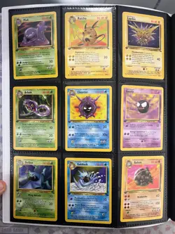 Pokemon FOSSIL Complete Set 62/62 1st Edition RARE LP Condition - Image 4