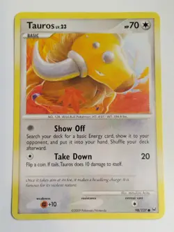 Pokemon TCG Tauros Platinum 98/127 Regular Common - Image 1